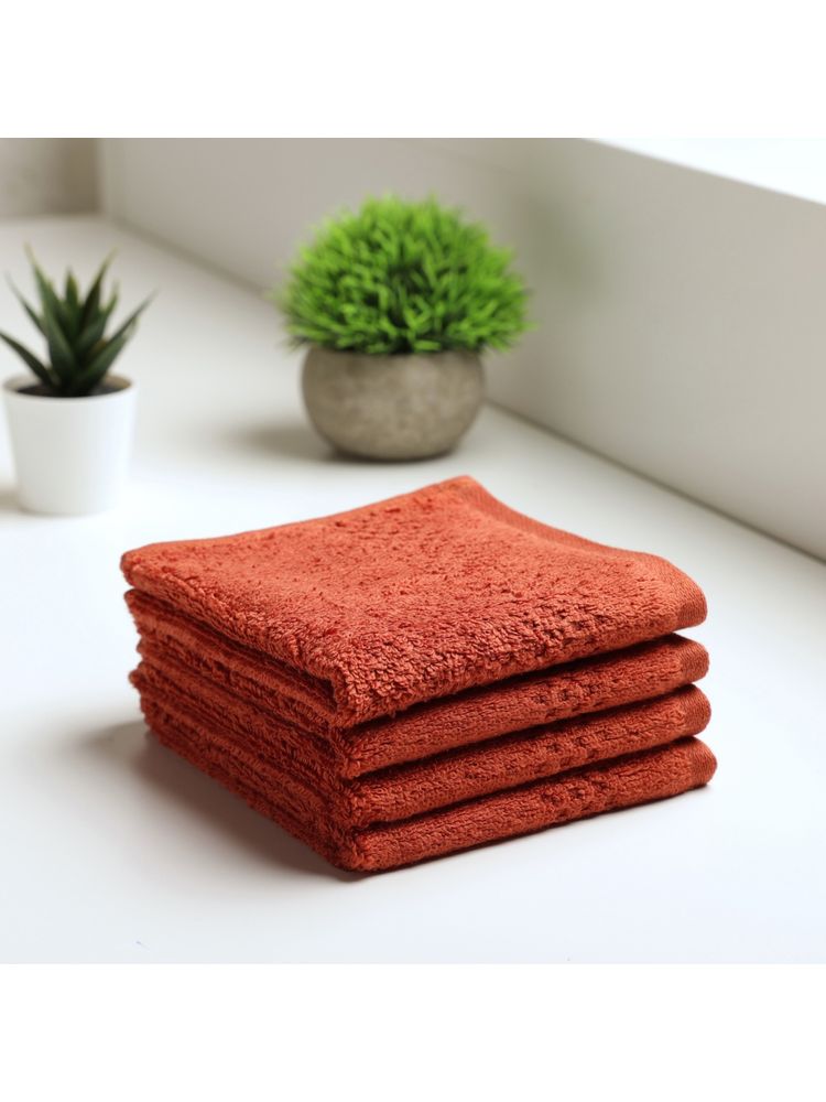 SPACES Swift Dry Cotton Face Towel-Rust (S)-image-4