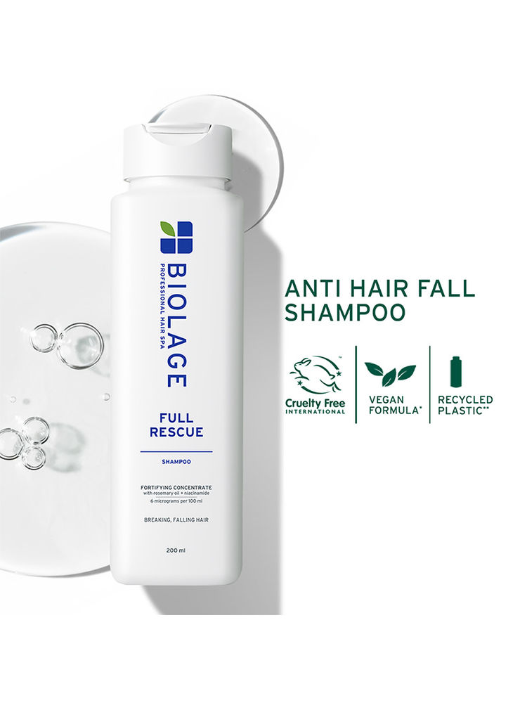 Biolage Full Rescue Shampoo for Hair Breakage, 74% Resistance to Hairfall, For Fragile Hair