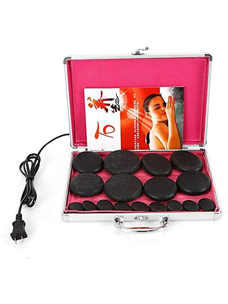 Getmecraft Electric Hot Massage Stones Set With Warmer-image-12