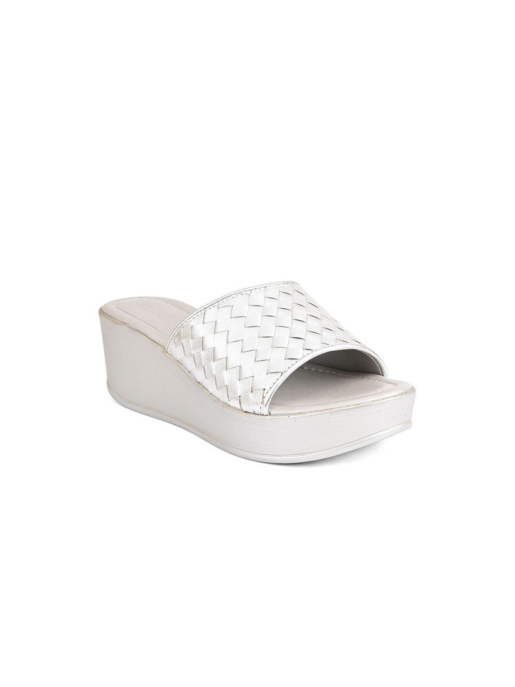 Vanilla Moon Women Silver Round Toe Wedges-picture-25