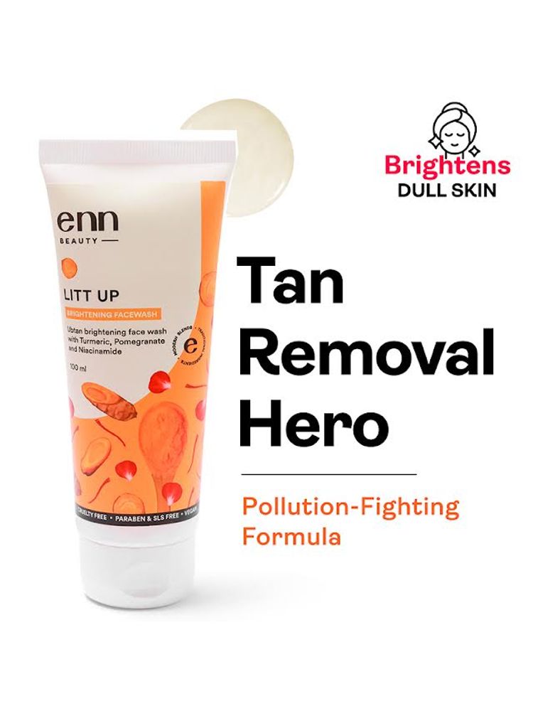 ENN Litt Up Ubtan Face Wash - Brightening & Tan Removal-image-9