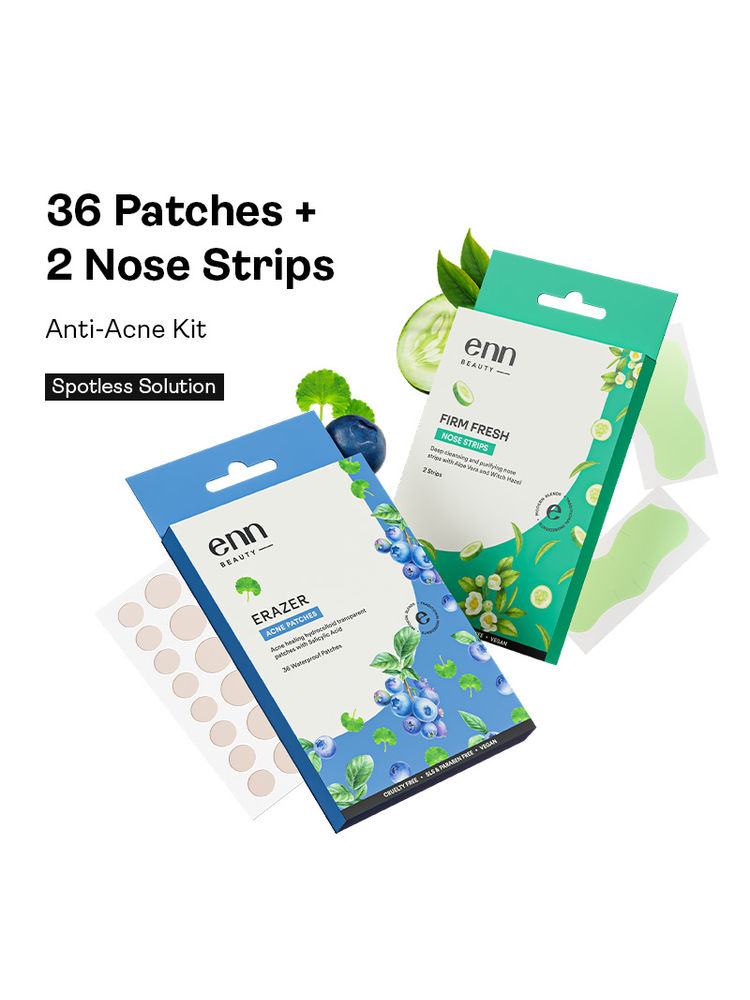 ENN Firm Fresh Nose Strips & Acne Patch Combo