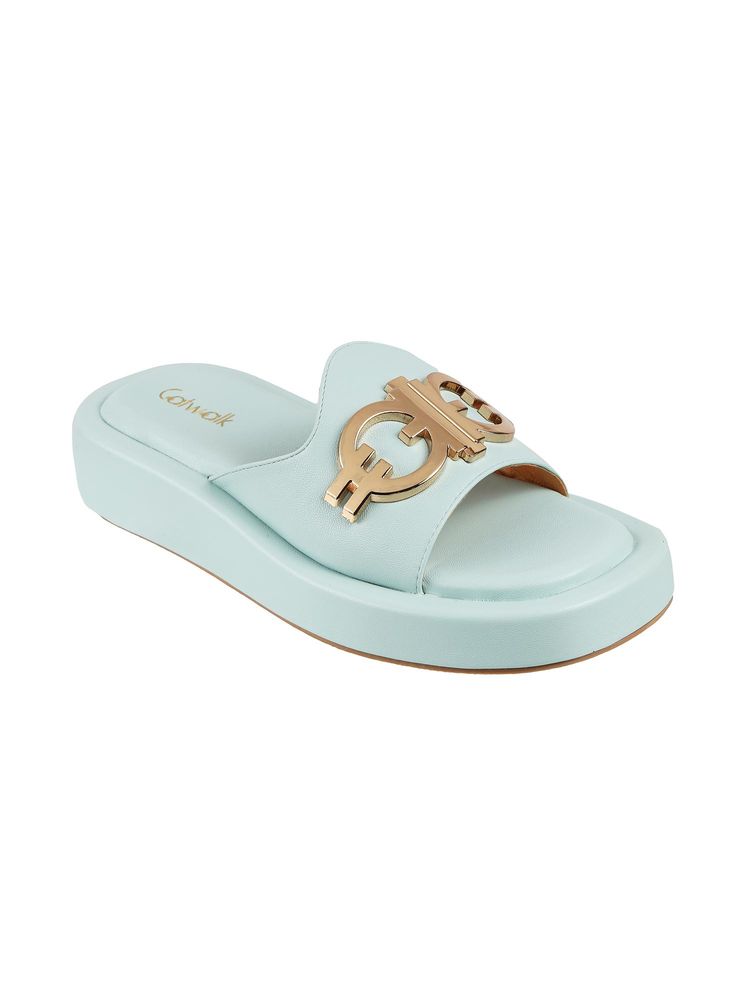 Catwalk Women Blue Stylised Platform Sandal-image-32