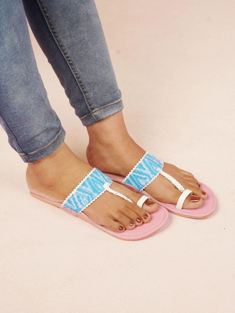 The Madras Trunk Women Flat Kolhapuri Pink-image-4