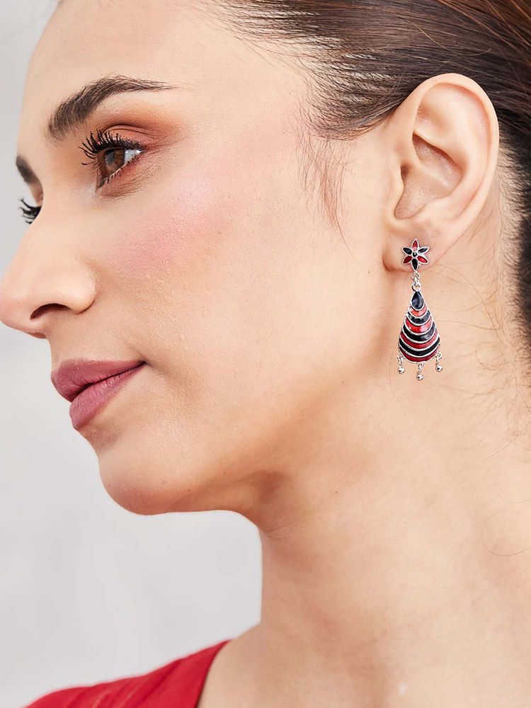 fabindia fashion Fabindia Women Multi-Colour Brass Earrings-picture-46