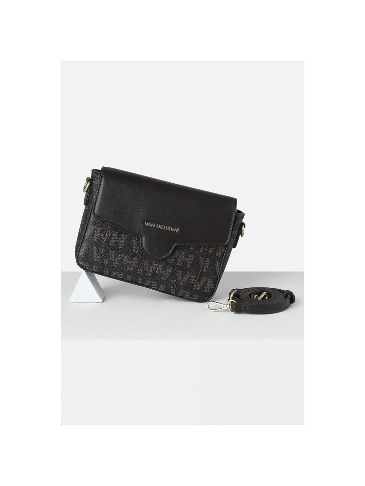 Van Heusen Womens Black Graphic Print Casual Sling Bag-picture-26
