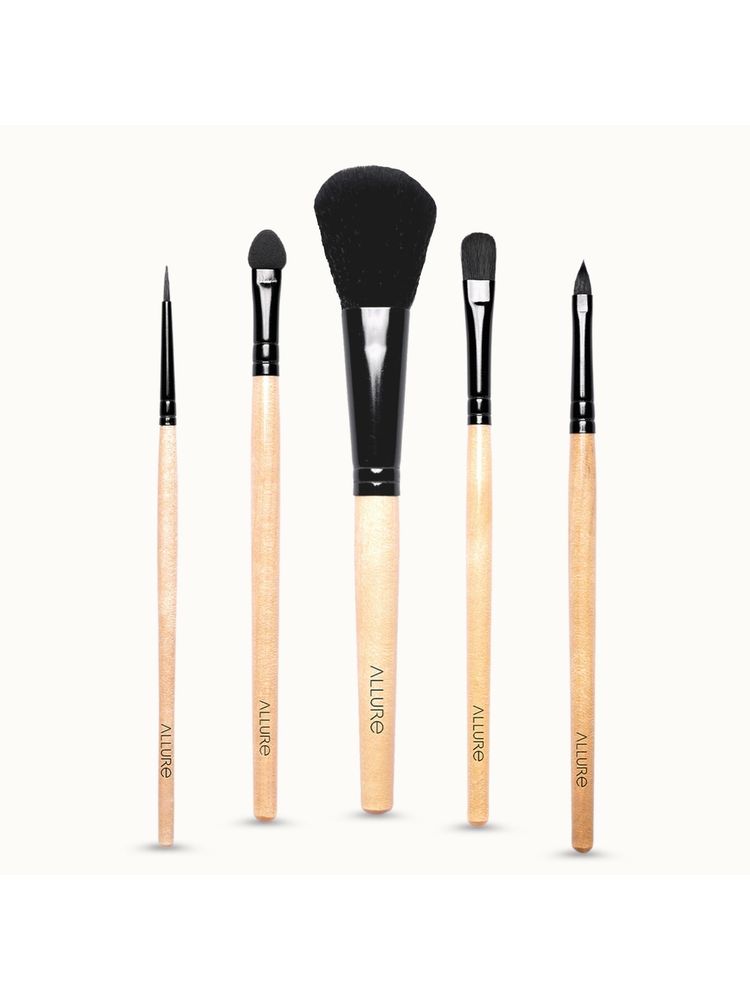 Allure Classic ACK - 05 Makeup Brush Set - Pack Of 5 Face & Eye Makeup Brushes