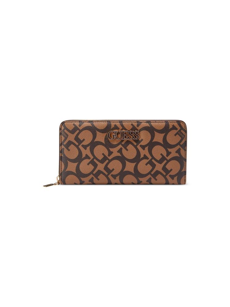 Guess Cocoa Monogram Artemis Zip Around Wallet-image-26