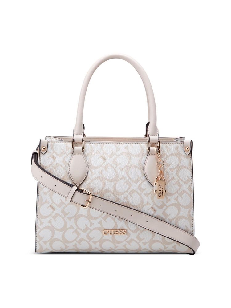 Guess Stone Monogram Castalia Carryall Tote Bag with Detachable Strap-image-48
