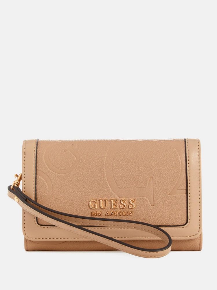 guess fashion Guess Taupe Embossed Easthampton Phone Organizer Wallet-picture-13