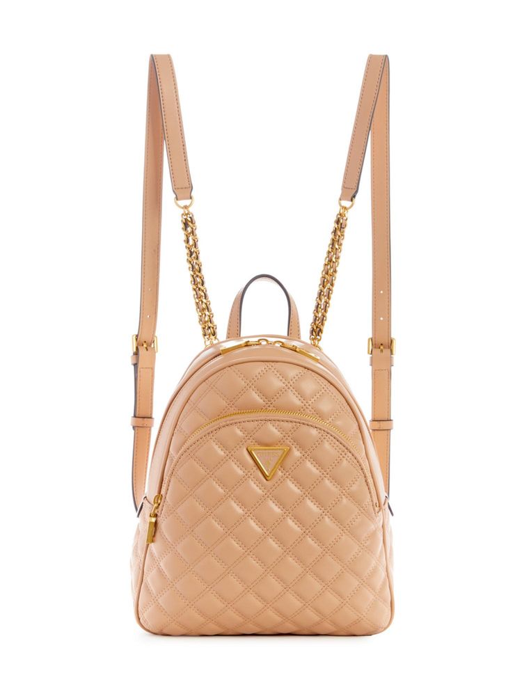 guess fashion Guess Beige Quilted Gully Backpack-picture-28