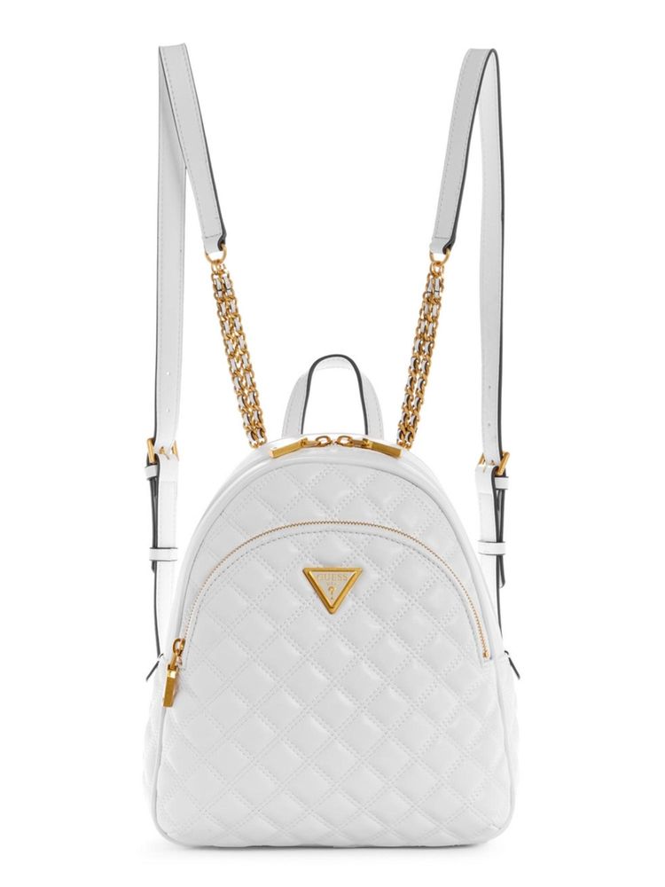 guess fashion Guess White Quilted Gully Backpack-picture-18