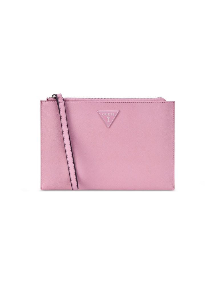 guess fashion Guess Mauve Solid Viviette Wristlet Card Case-picture-17