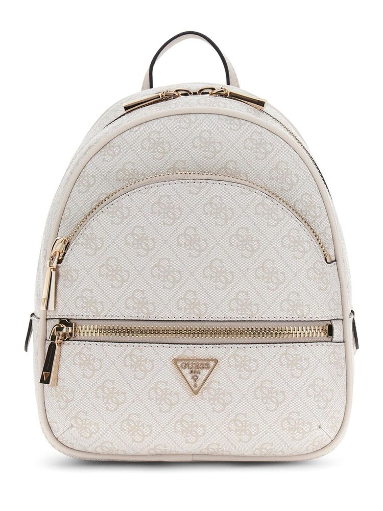 Guess Grey Printed Manhattan Backpacks-image-25