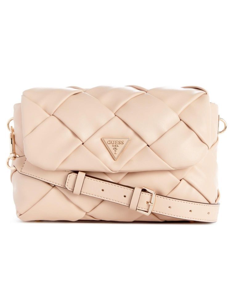 guess fashion Guess Stone Quilted Zaina Flap Handbag With Detachable Strap-picture-13