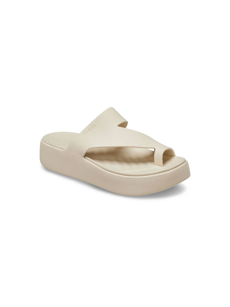 Crocs White Getaway Platform Toe Loop Sandals-picture-10