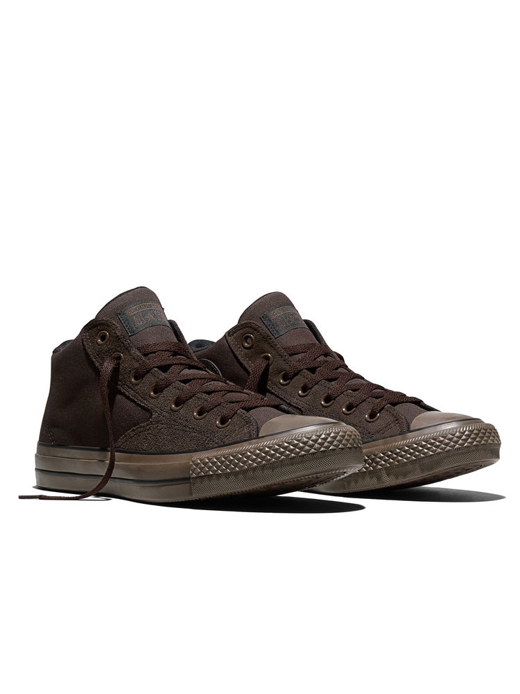 Converse Unisex Chuck Taylor All Star Malden Street Suede Mid Top Sneakers - Brown-image-19