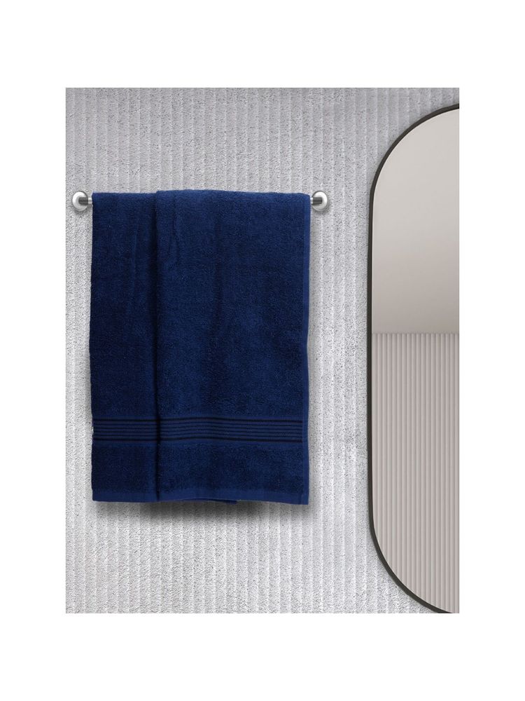 KOPA Quick Dry 100% Cotton Soft Terry Towel -2Pc Hand Towel D'Ross Solid-Navy Blue-image-19