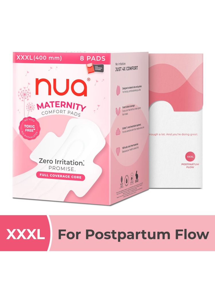 Nua Maternity Comfort Pads (400 mm) - 8 Pads-image-34