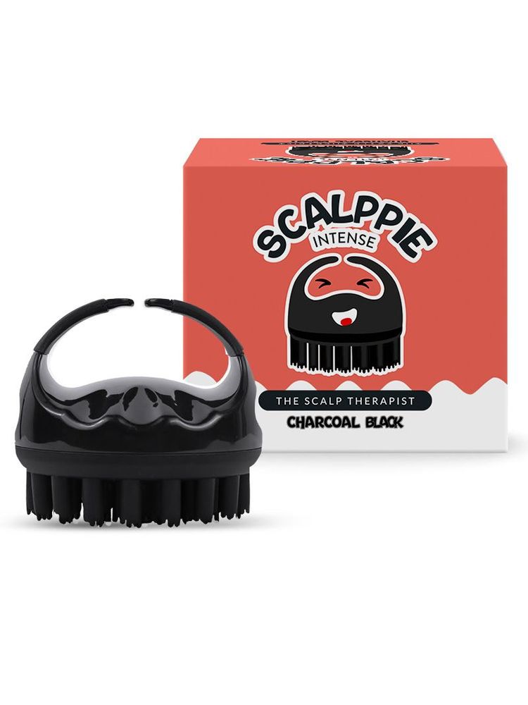 Scalppie Pro Silicon Hair Scalp Massager & Shampoo Brush Scrub - Hair Growth & Anti Dandruff - Black-picture-19
