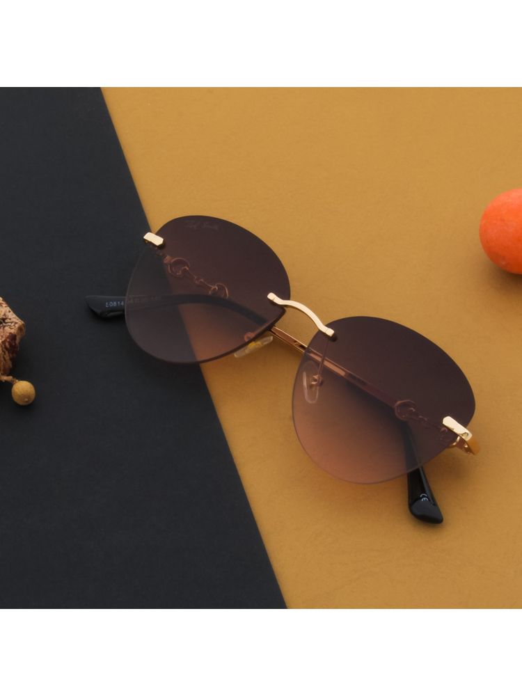 TED SMITH UV Protection Round Sunglasses For Women Stylish Shorsy-C6 54