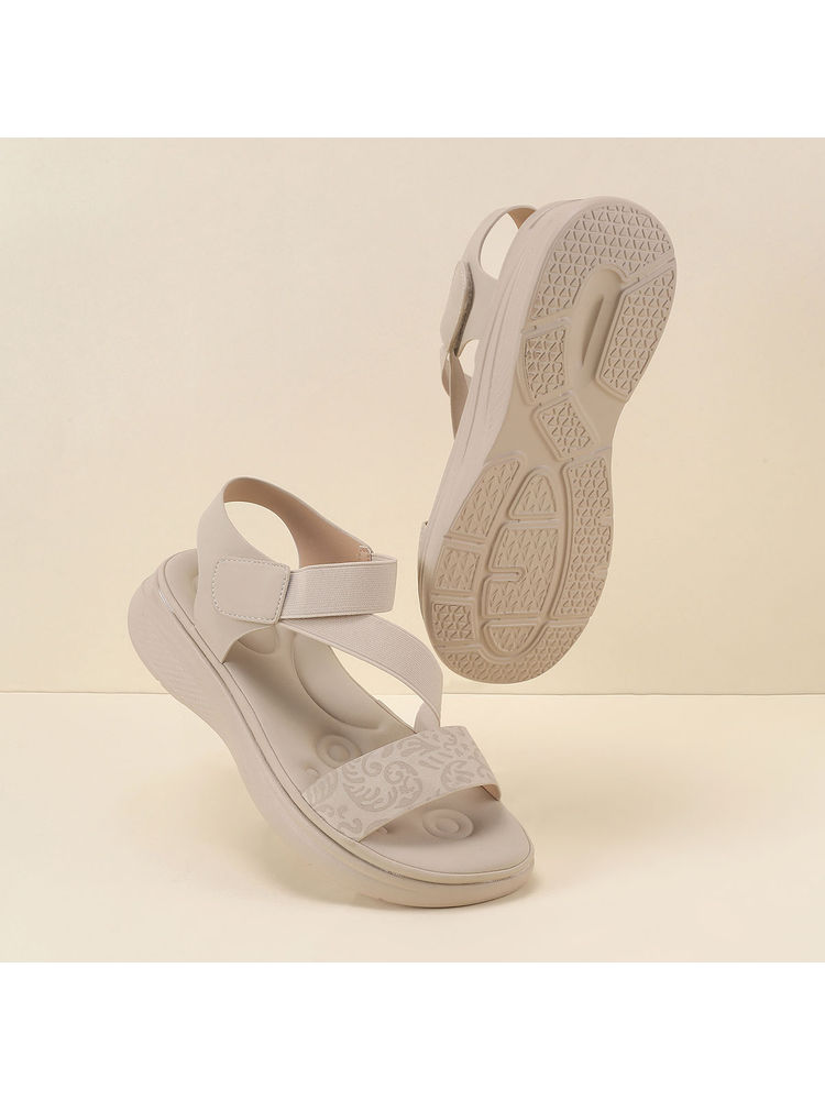 Mochi Beige Synthetic Sandals-image-37