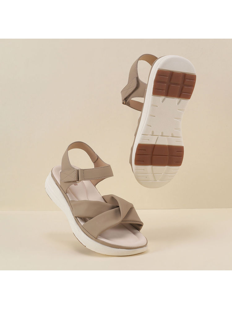 Mochi Beige Synthetic Sandals-image-24