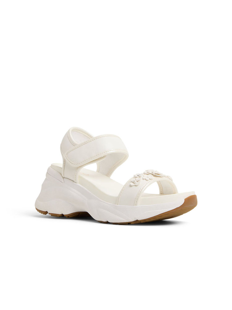 Aldo White Synthetic Heels-image-1