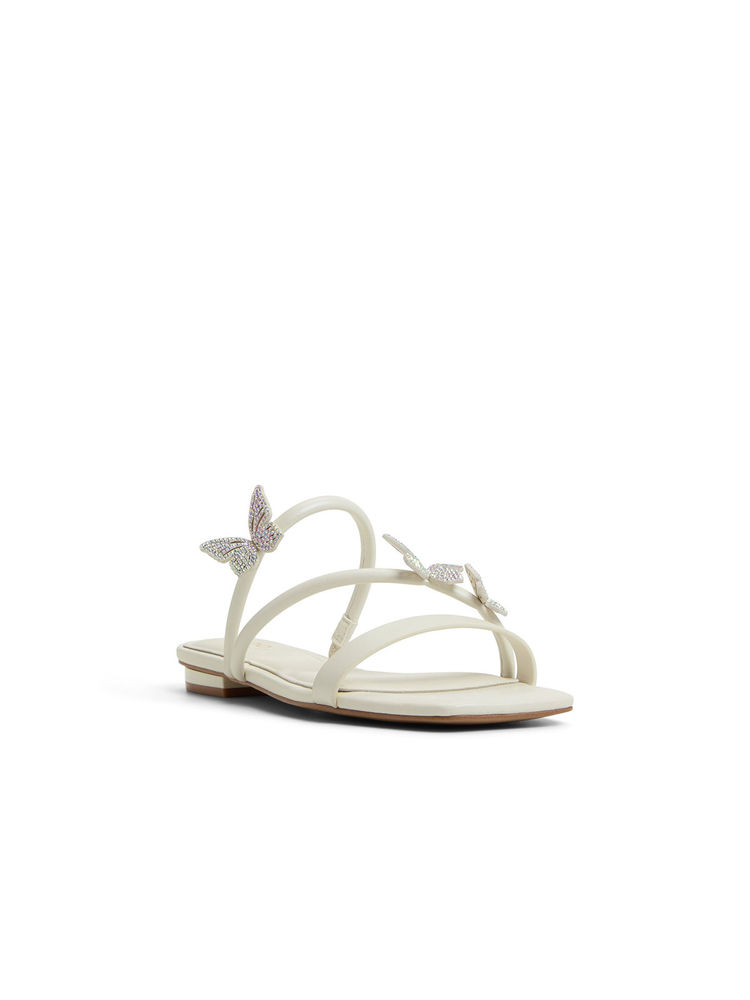 Aldo White Synthetic Flats-picture-22