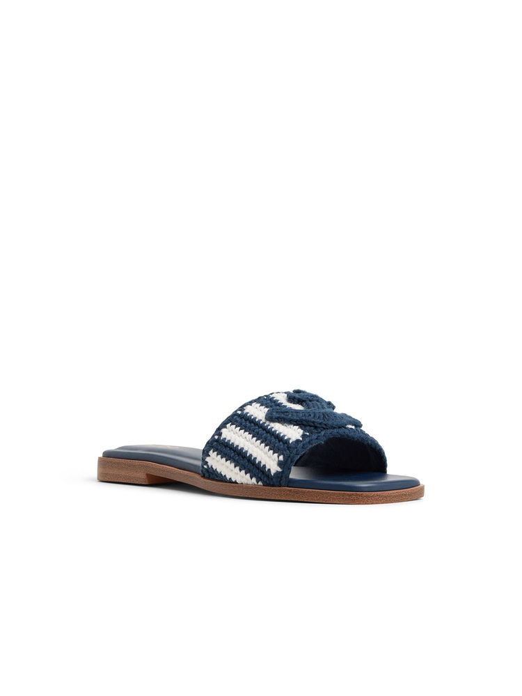 Aldo Blue Textile Flats-image-4
