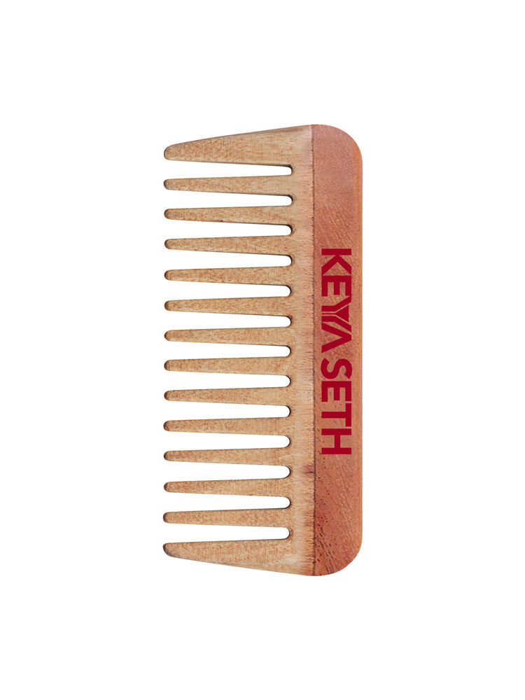 Keya Seth Aromatherapy Neem Wooden Comb Wide Tooth For Hair Growth For Men & Women All Purpose - Small