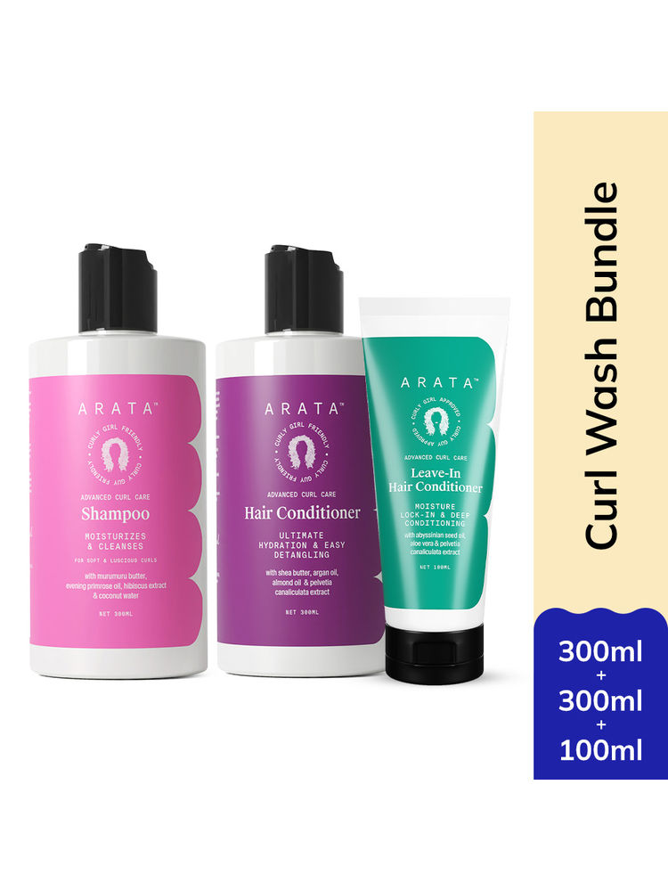 Arata Curl Combo With Shampoo, Rinse-Out Conditioner & Leave-In Conditioner-image-42