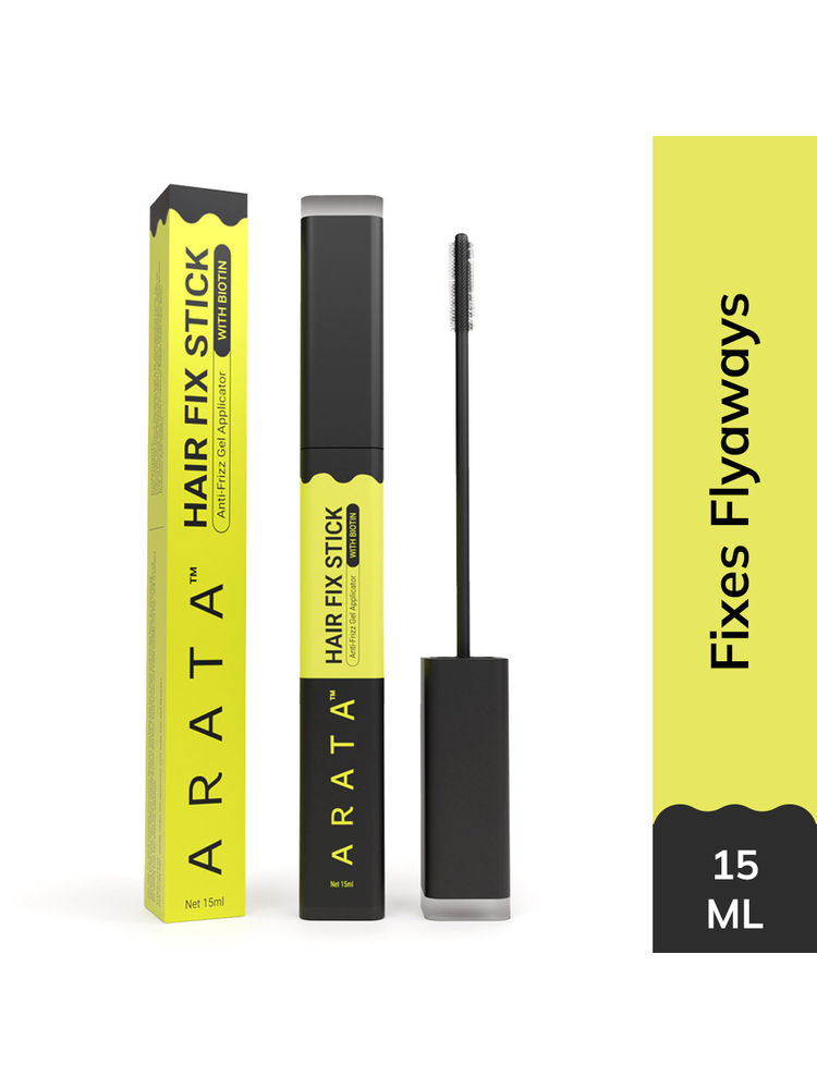 Arata Gel Based Hair Fix Stick for All Hair Types, Hair Stick for Frizzy Hair, Biotin & Hyaluronic Acid