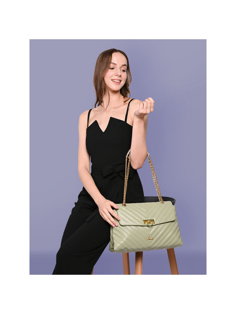Lavie Womens Beige Veden Flap Handbag (L)-picture-21
