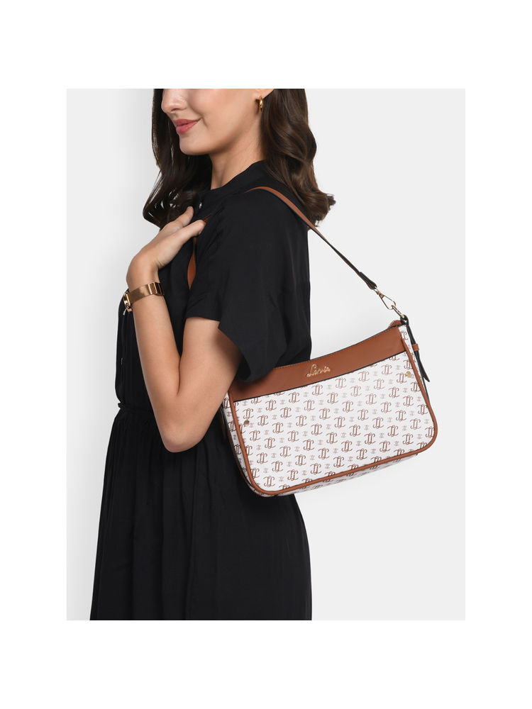 Lavie Womens White Cosmo Sling Bag with Detachable Strap (M)-picture-25