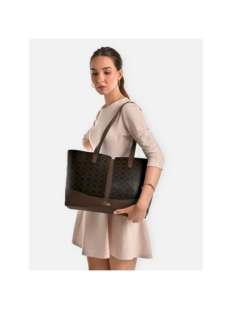 Lavie Womens Black Mono Freya Tote Bag (L)-picture-15