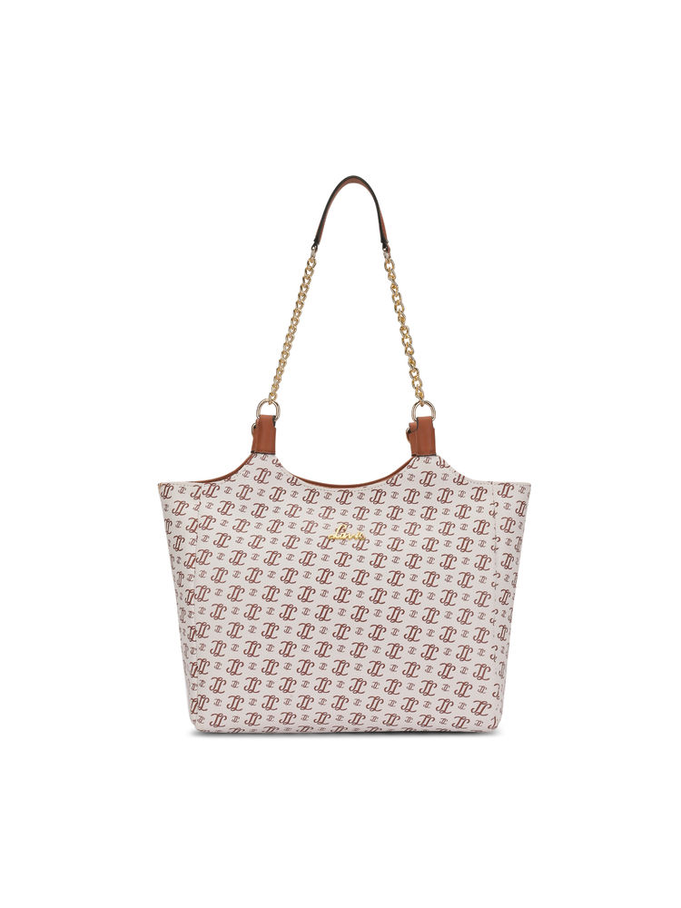 Lavie Womens White Mono Ll Ariana Tote Bag (L)-picture-27