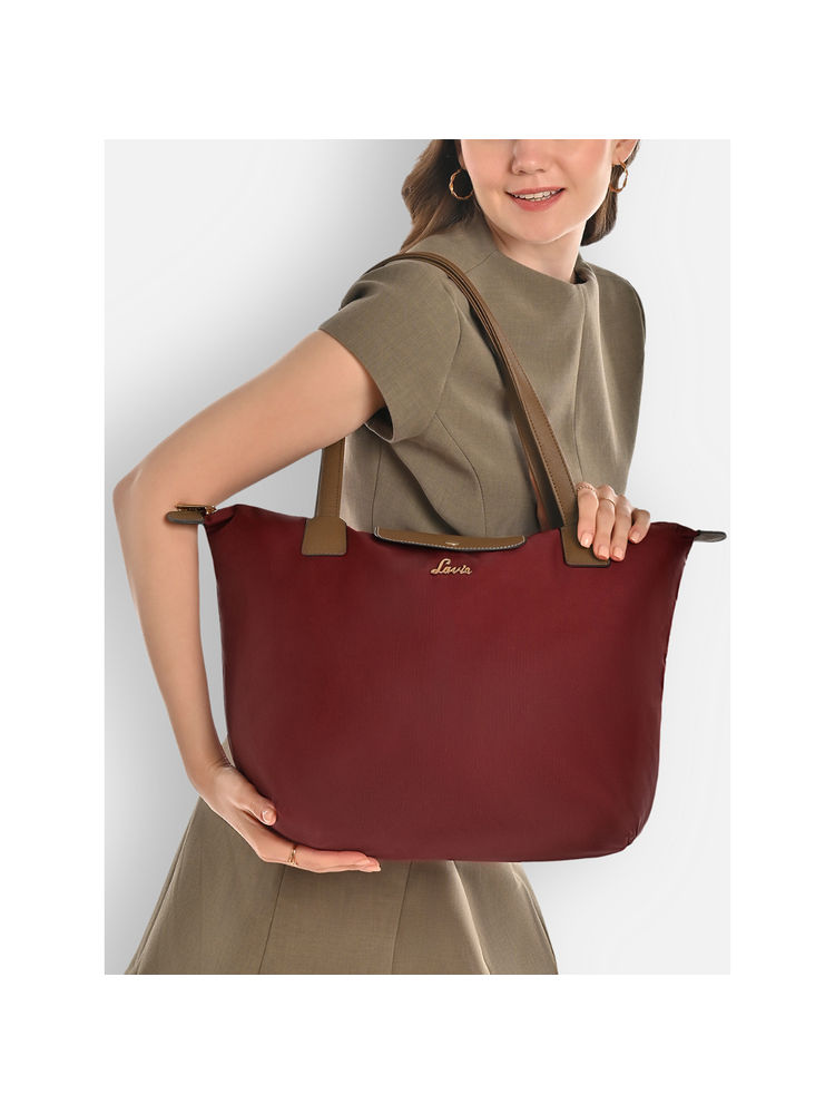 Lavie Womens Wine Vincy Tote Bag (L)