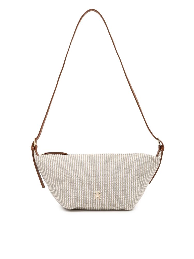 tommy hilfiger accessories Tommy Hilfiger Striped Beige Cotton Shoulder Bag-picture-12