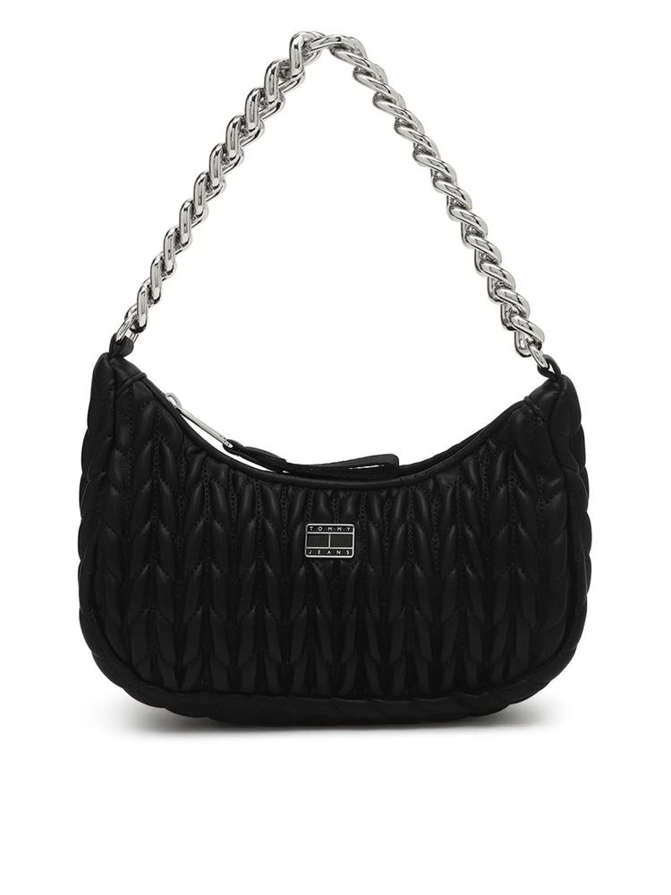 tommy hilfiger accessories Tommy Hilfiger Quilted Black Pu Shoulder Bag-picture-23