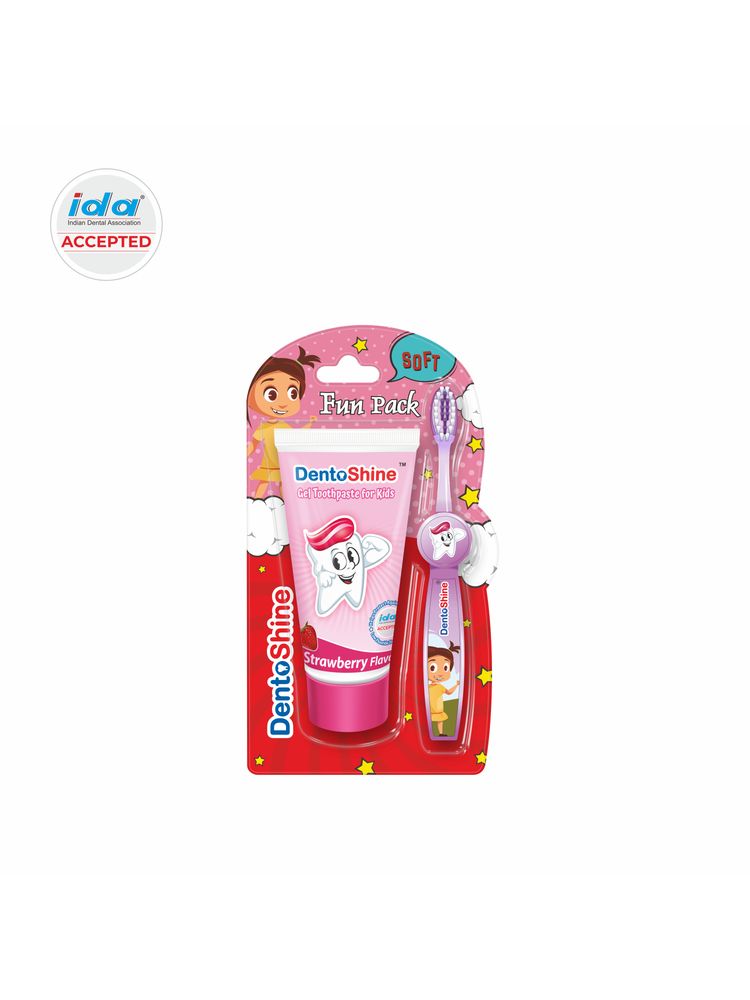 Dentoshine Kids Fun Pack - Strawberry
