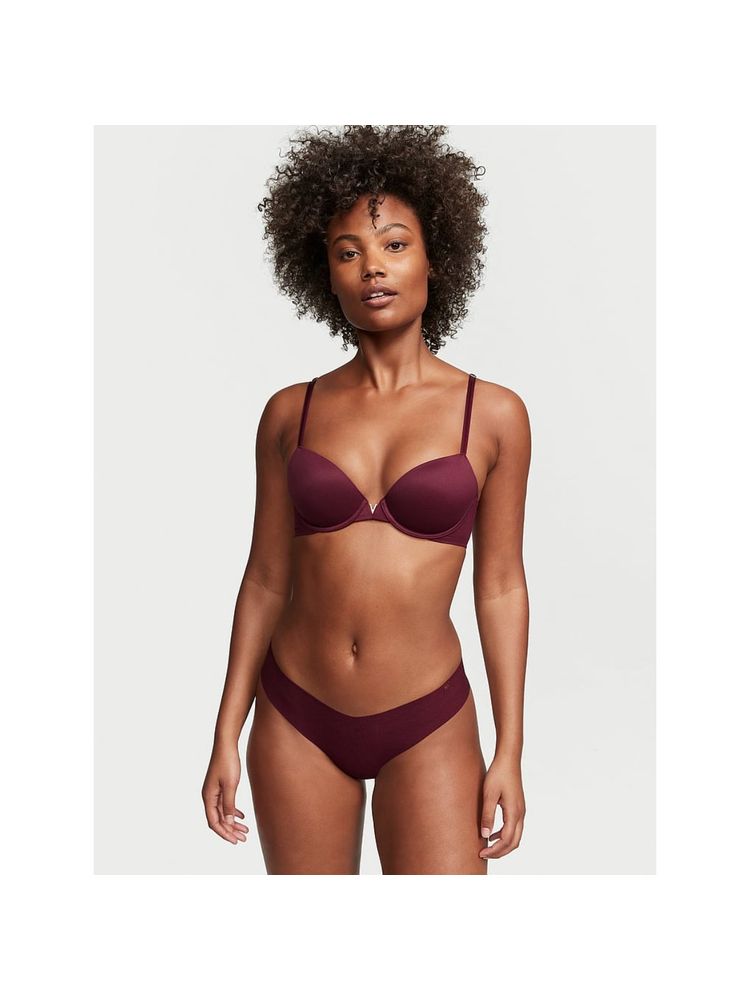 victoria's secret intimates Victoria's Secret Sexy No-Show Thong Panty - Wine (S)-picture-19