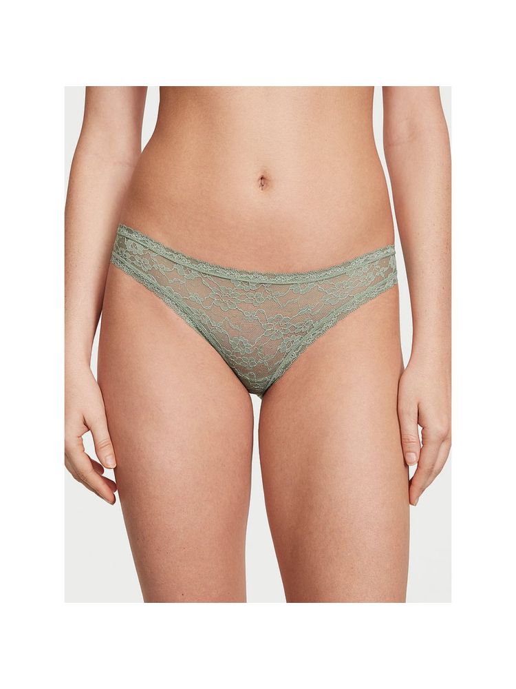victoria's secret intimates Victoria's Secret The Lacie Lace Bikini Panty - Green-picture-37