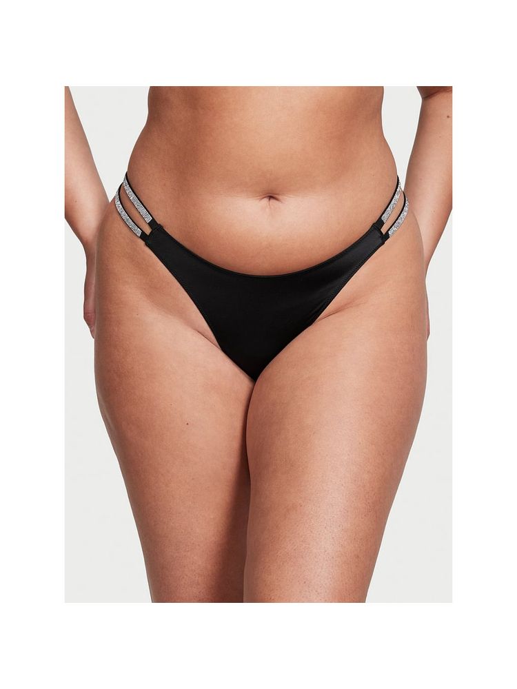 victoria's secret intimates Victoria's Secret Very Sexy Double Shine Strap Smooth Brazilian Panty - Black (XS)-picture-33