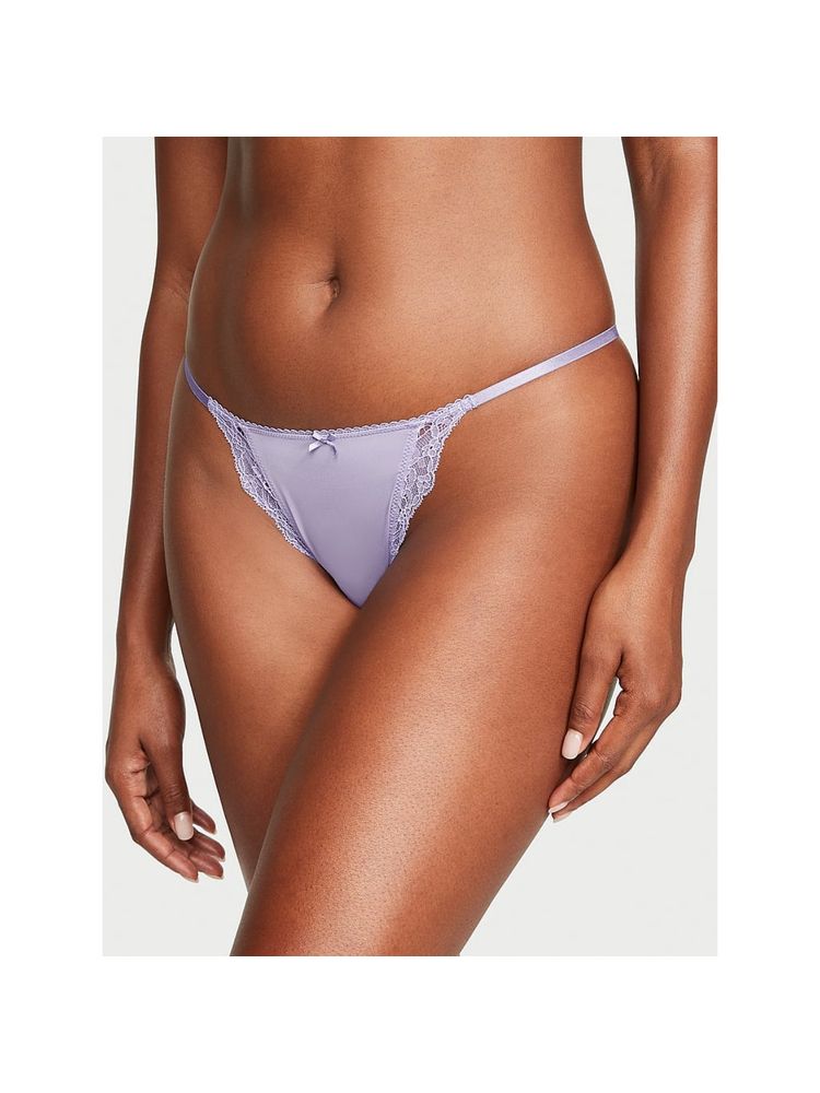 Victoria's Secret Dream Angels Smooth and Lace String Bikini Panty - Lavender-image-49