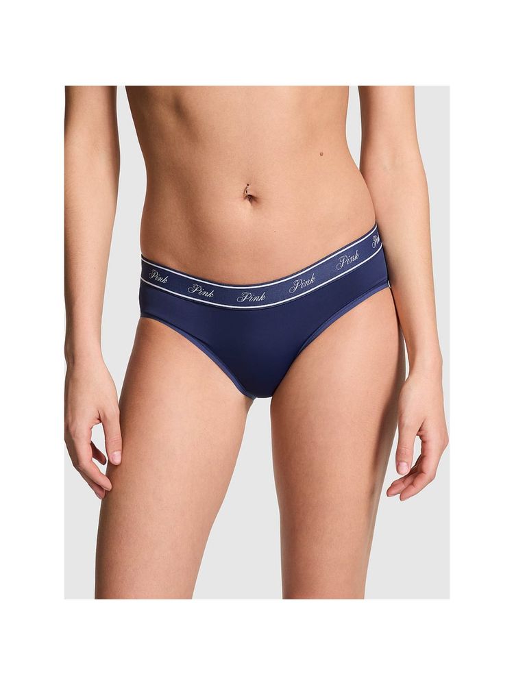 Victoria's Secret PINK Logo Micro Hiphugger Panty - Navy Blue (L)-image-48