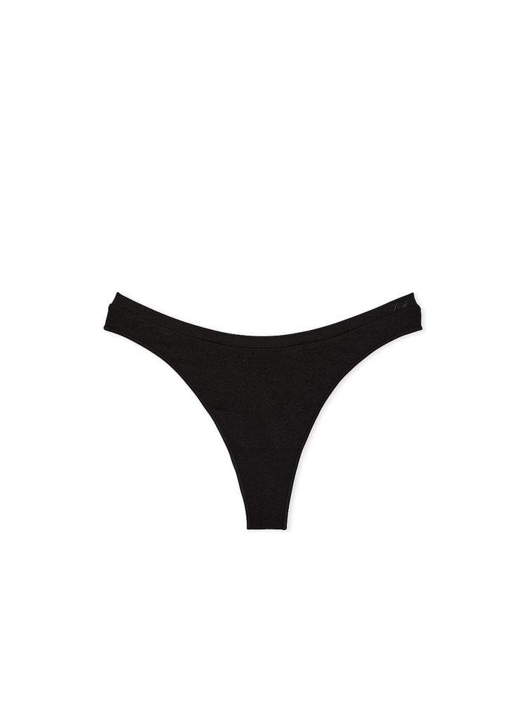 victoria's secret intimates Victoria's Secret PINK Seamless High-Leg Thong Panty - Black-picture-25
