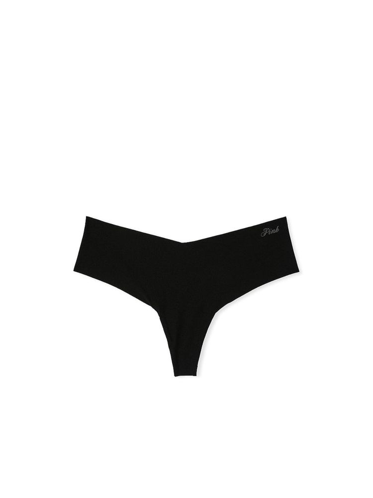 victoria's secret intimates Victoria's Secret PINK No-Show Thong Panty - Black-picture-17