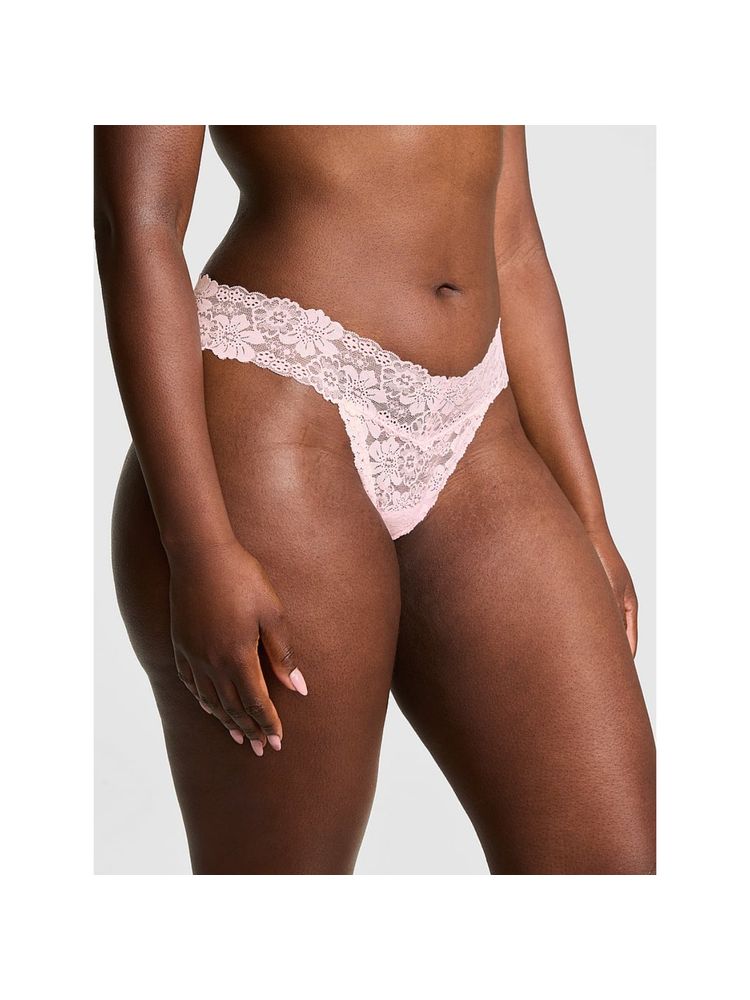 victoria's secret intimates Victoria's Secret PINK Wink Lace Thong Panty - Pink-picture-36