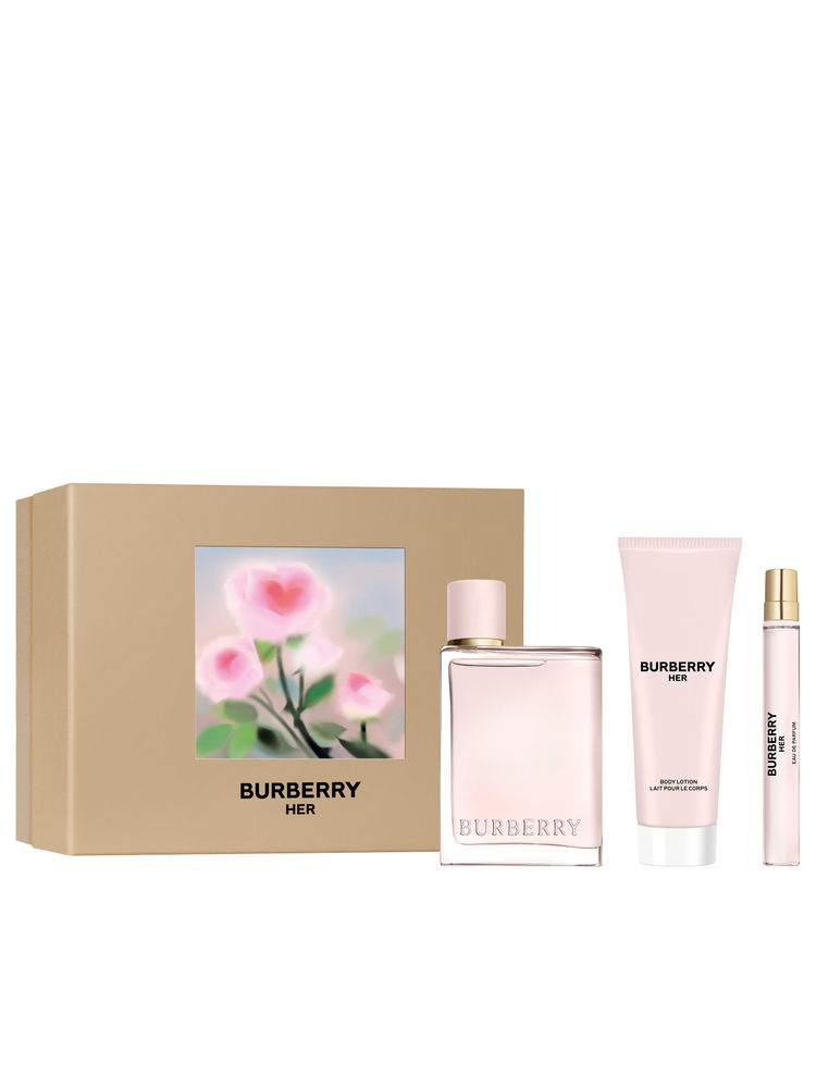Burberry Her Eau De Parfum For Women & Body Lotion Trio Gift Set-picture-17